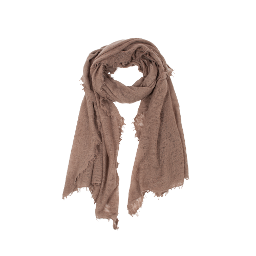 Mouleta Beige Cashmere Scarf